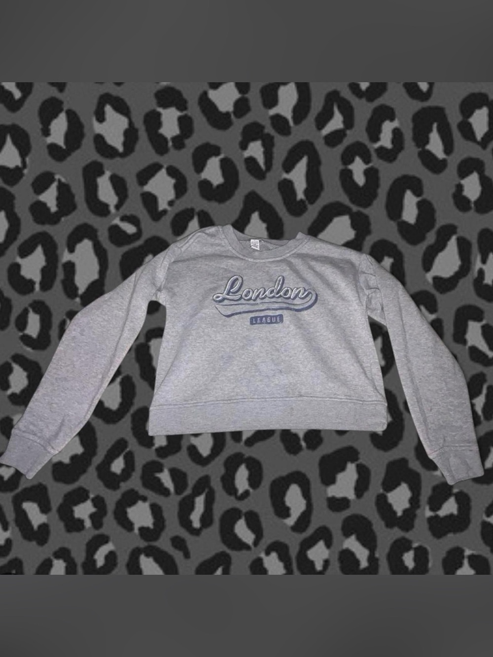 London Script Grey Girls Sweatshirt